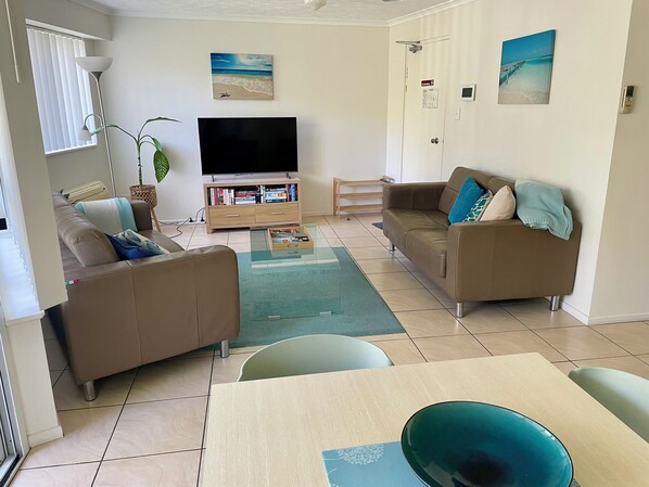 View from dining towards lounge area.