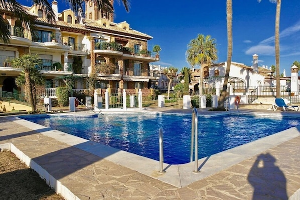 The Castle and adjoining Pool, The apartment over looks this pool