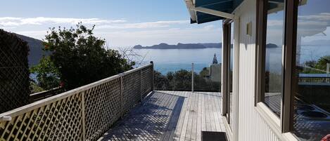 Stunning views out over Oneroa bay