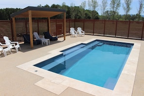 Mineral Pool with solar heating 
*solar heating will be on for the warmer months