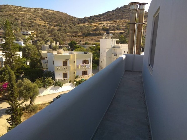 View to the village from the balcony