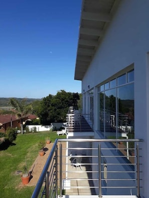 the verandah and terraces with