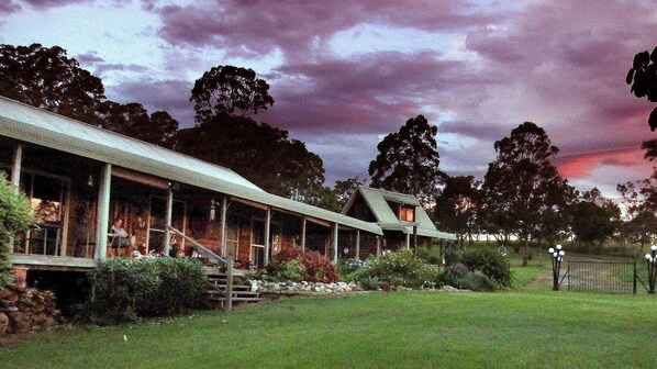 Main house and guest house