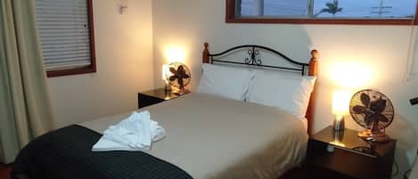 Relax after work in comfortable well set up bedrooms.