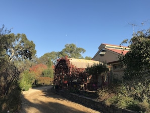 Main building and drive