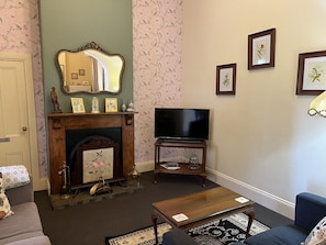 Lounge room with period decor