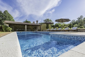 Pool and summer kitchen