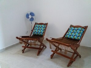 familiy room on the first floor with comfortable chairs