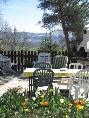 terrasse ensoleillée