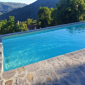 Pool, 10m x 4m, overlooking valley