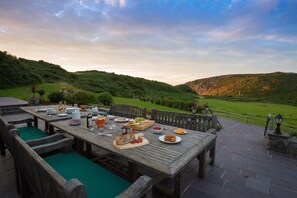 Dine with a view on the terrace