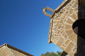 On the ground is a tine private chapel
