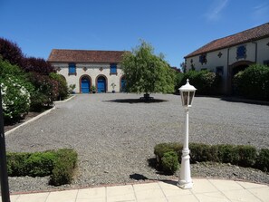 View of the courtyard from the Gite
