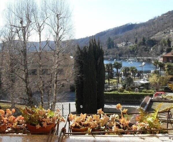 Terrace vue lac - hiver