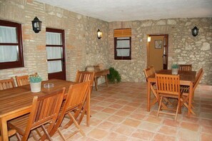 The 1st and 2nd floor is a terrace, which is shared with the next door apartment