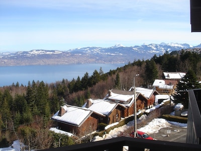 Smart 2-bedroom apartment, great lake views, minutes from ski runs and beaches