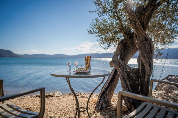 Taste our traditional ouzo with meze