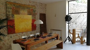 Inside dining area