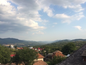 View over the Doamnei Valley from deck