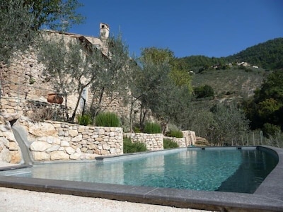Italy, Restored villa with stunning views, private pool and olive grove,