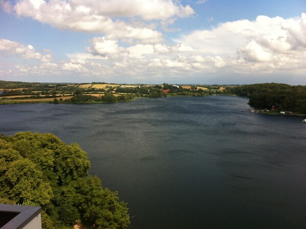 Blick vom Balkon über den See Seeblick Bad Segeberg