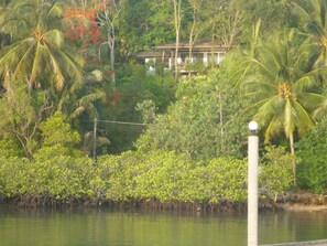 Front view of the Villa from the Island View ResortPier 