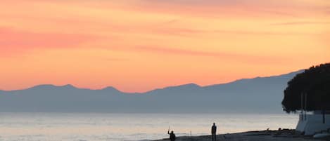 Abendstimmung am Strand von Vignale