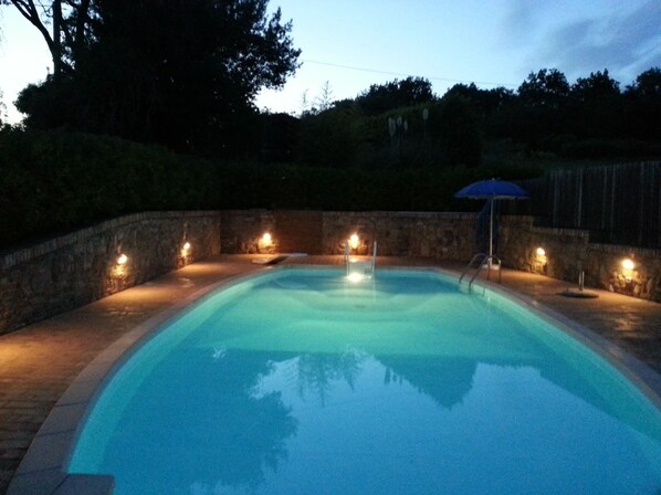 Pool in Abendstimmung