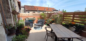 Vue du toit terrasse. 24 m² Plein sud & sans vis à vis 
