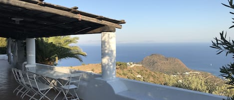 Terrasse/Pergola  mare panorama vista Etna isole eolie