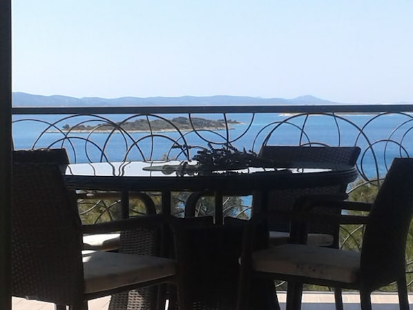 Meerblick von der Terrasse