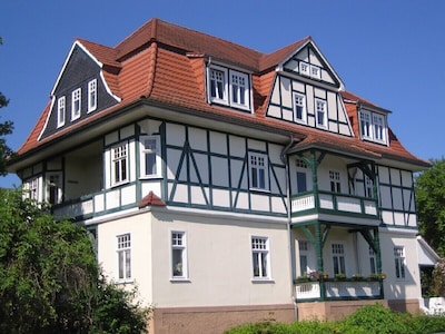 Maisonettewohnung in Jugendstil-Fachwerkvilla im Werratal am Hohen Meißner