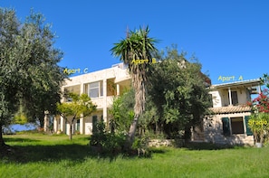 The three apartments are located on the first floor