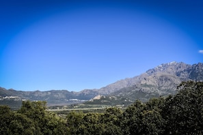 Vue en panoramique de la terrasse de 15m2 entiÚrement aménagée