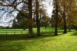 Preuil cottage garden overlooking on the park