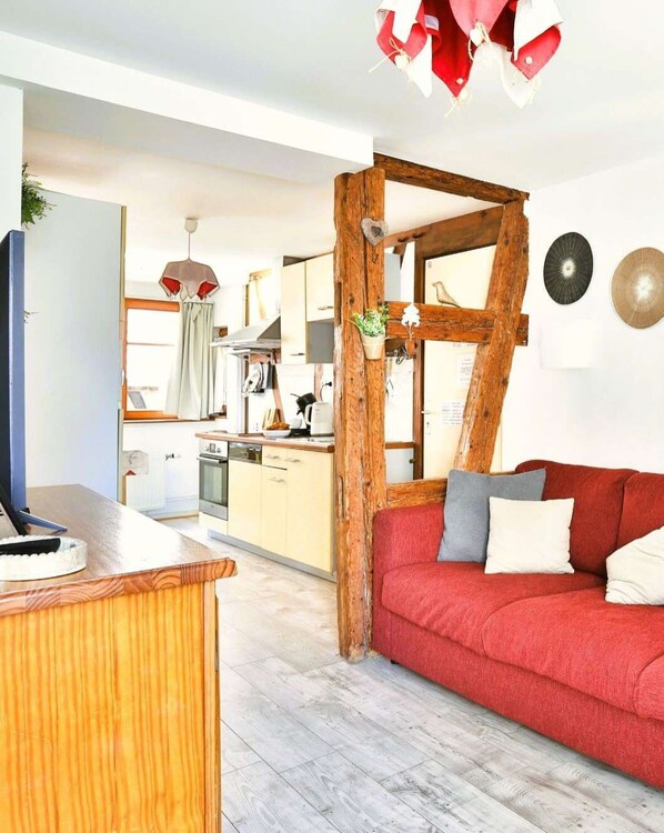 Bel appartement avec 2 chambres et sa terrasse au coeur du village alsacien