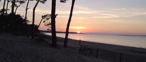 coucher de soleil plage de la cèpe