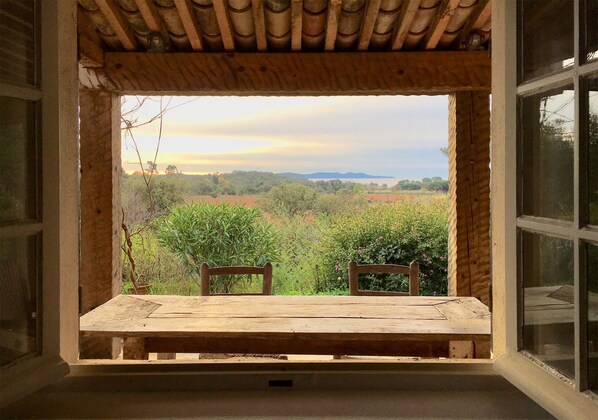 View to the sea from the house