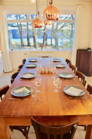 Have a lunch while admiring the seaview on the south and east sides of the house
