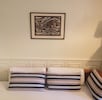 Canapé-lit d'appoint de 190x80 cm surmonté d'un papier découpé chinois XIXe