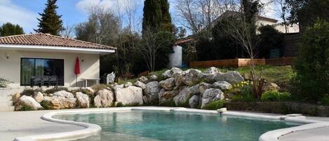 View of the house from the pool