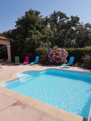 Terrasse avec piscine