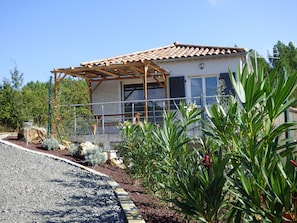 vue du gîte à l'extérieur