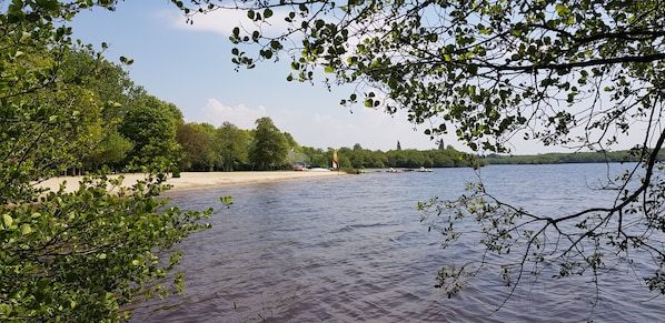 Plage ensoleillée du Lac