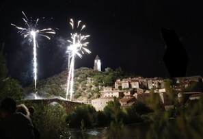 Bastille Day in Olargues, 15 km away