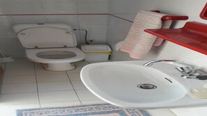 Ground Floor bathroom, toilet washing basin