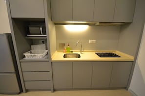 Fully equipped kitchenette