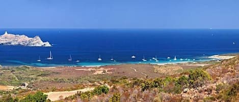 vue sur la route de la plage à 5mn de la maison 