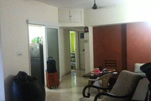 View from the entrance to the apartment. See the Master BR in the distance.