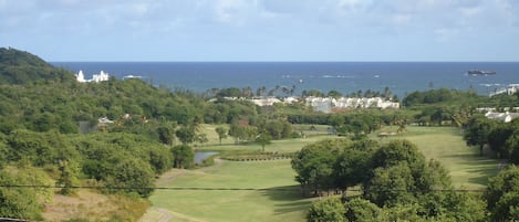 View of the Golf Course looking toward the Cas en Bas Beach